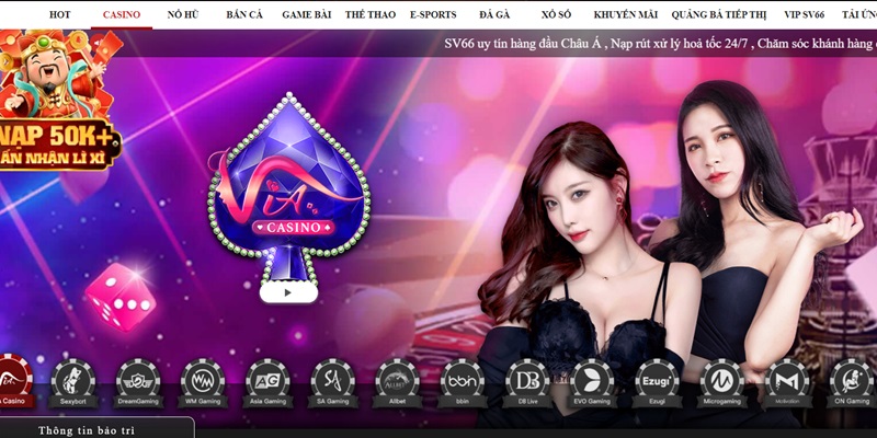 Giới thiệu sảnh game Live Casino Sv66 hấp dẫn